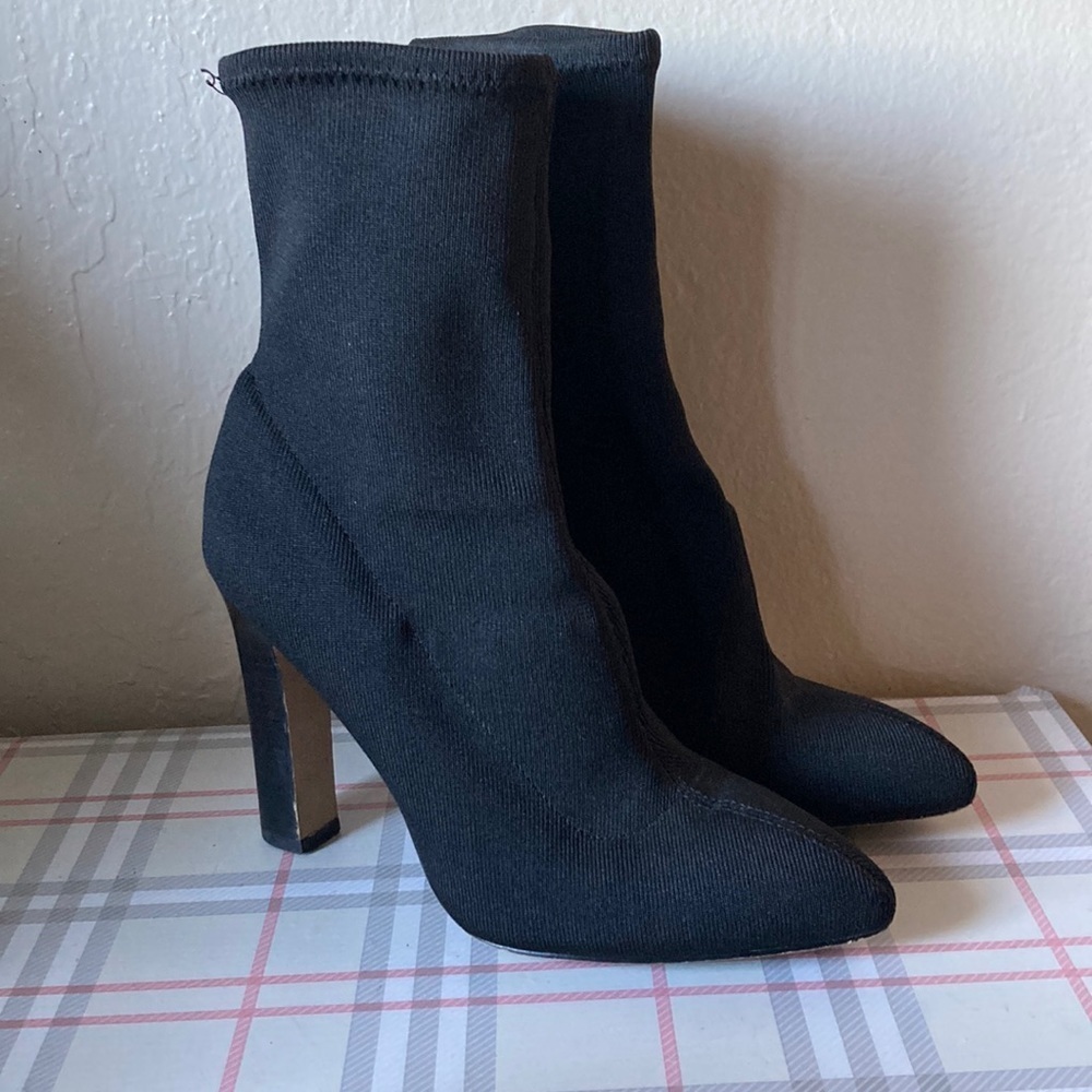 The Fix Black Sock Ankle Booties (7)